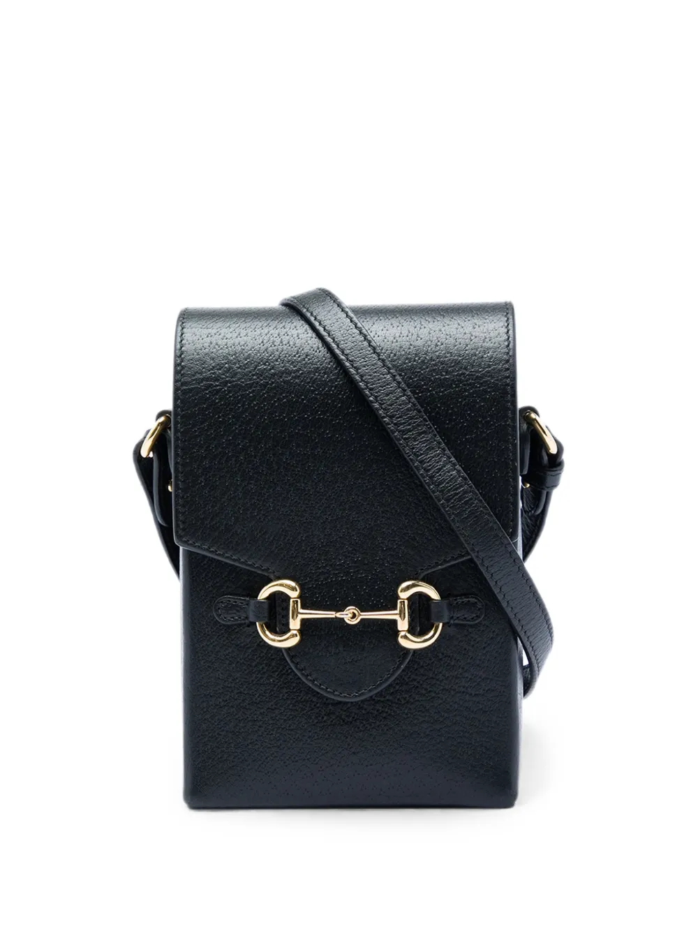 Gucci Pre-Owned 2000-2026 Mini Leather Horsebit 1955 crossbody bag - Nero