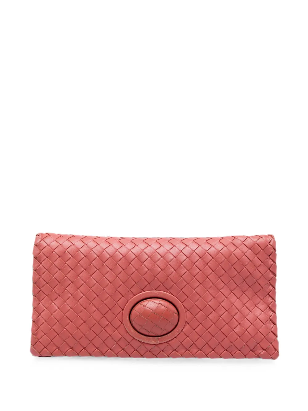 Bottega Veneta Pre-Owned 2012-2026 Nappa Intrecciato Turn Lock clutch bag - Rosa