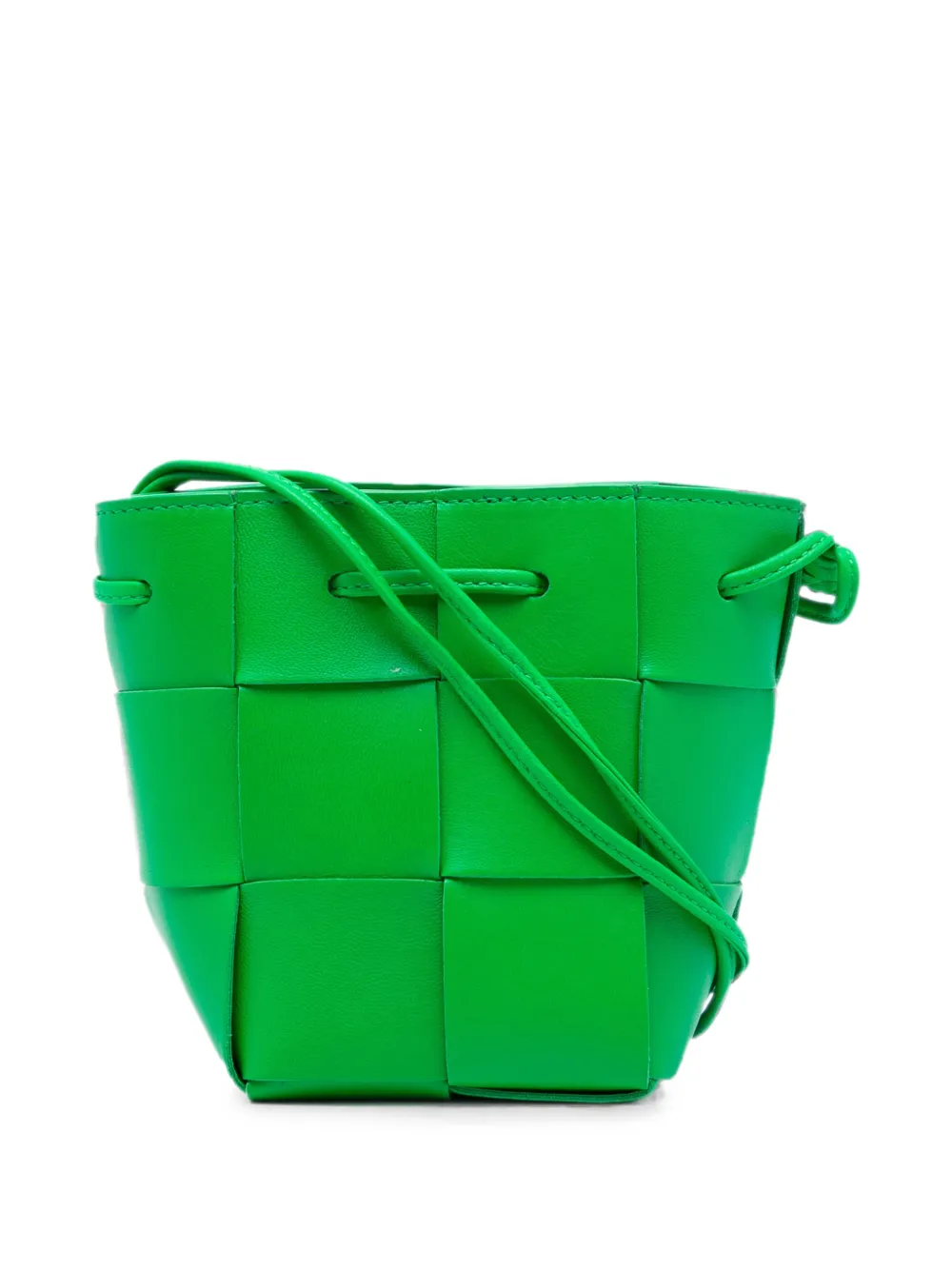 Bottega Veneta Pre-Owned 2012-2026 Mini Nappa Maxi Intrecciato Cassette bucket bag - Grün
