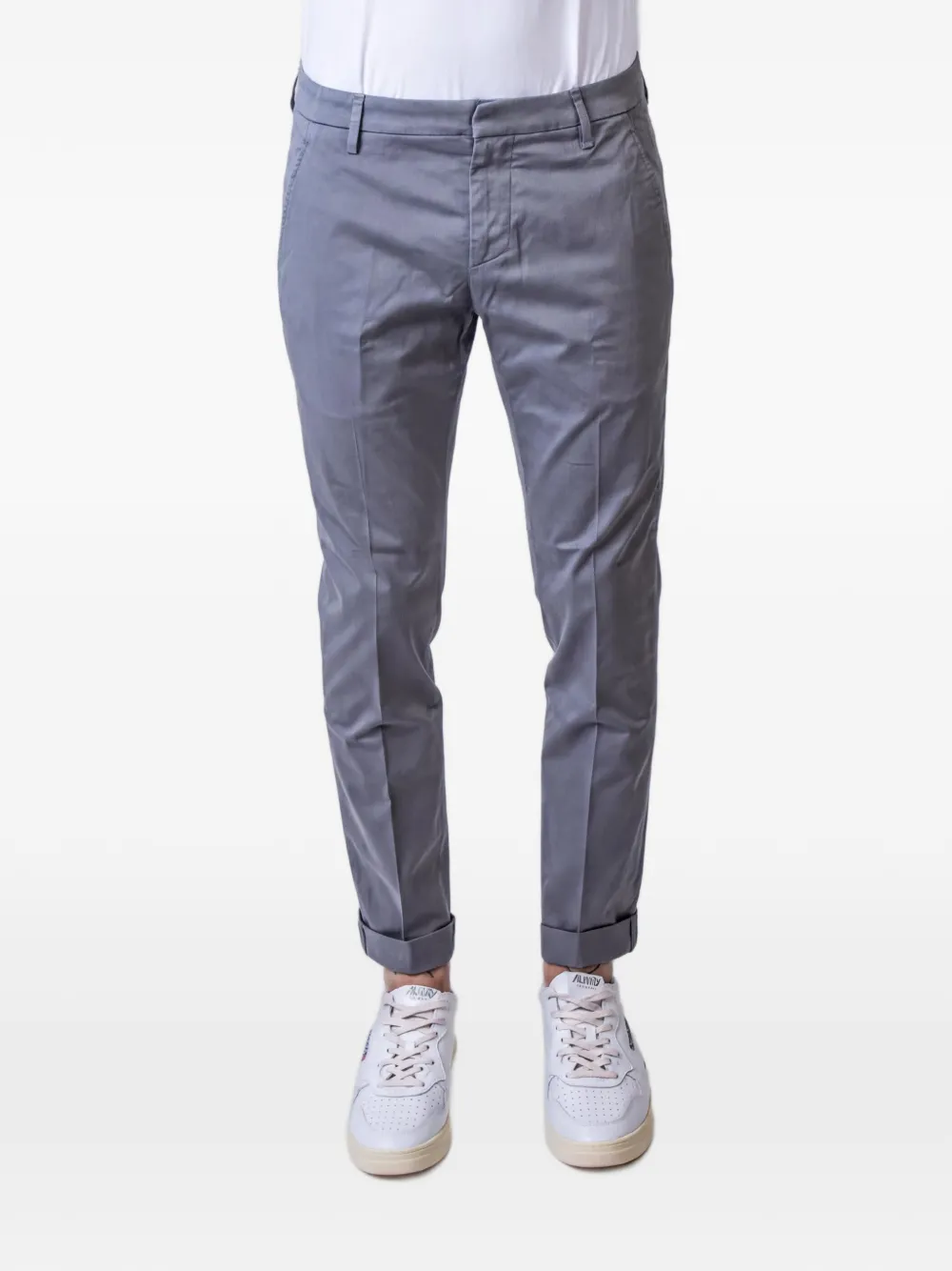 DONDUP Gaubert slim-fit turn-up trousers - Grigio
