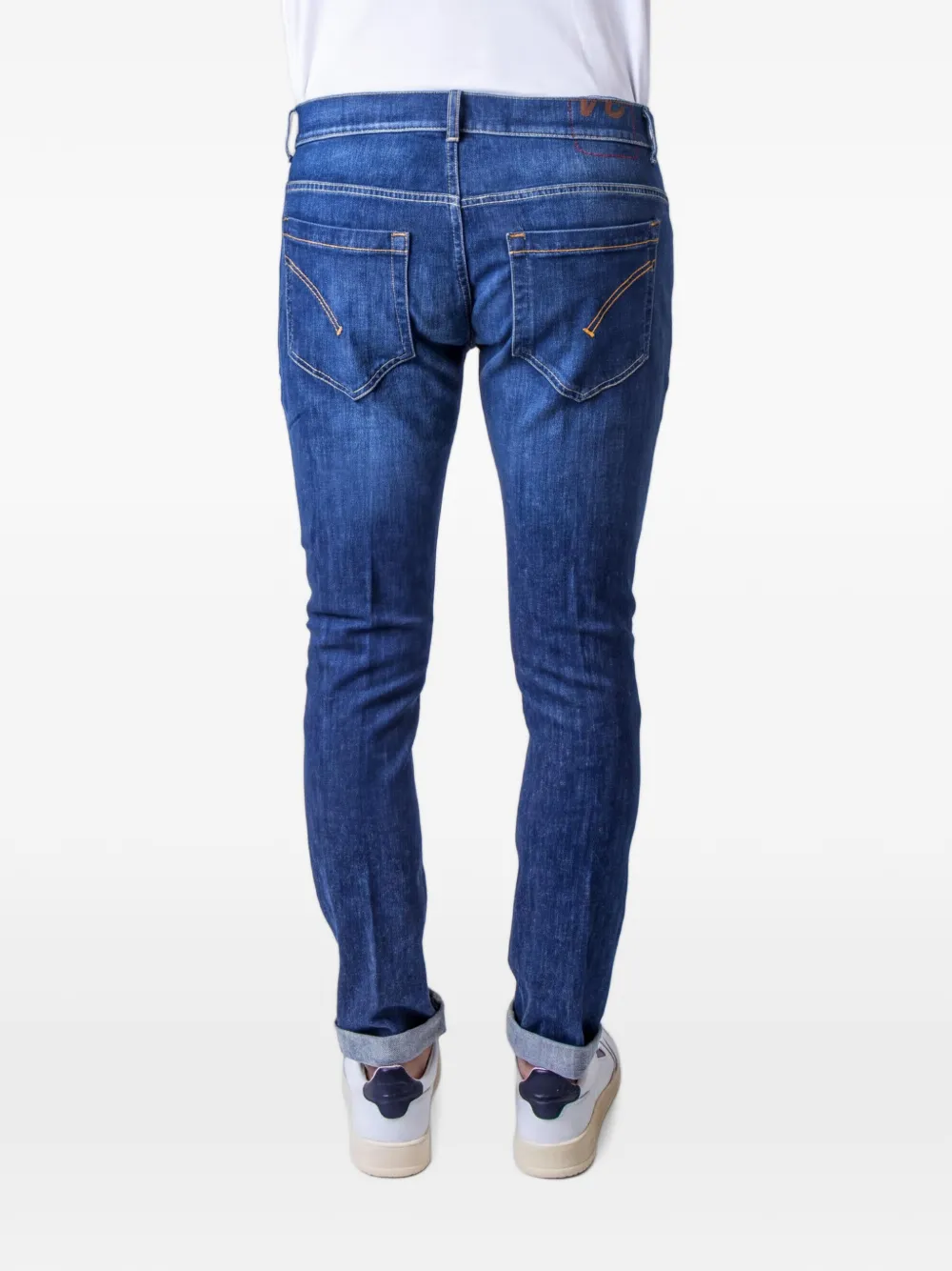 DONDUP George skinny jeans met vervaagd effect Blauw