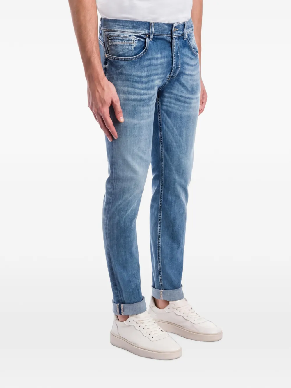DONDUP George jeans met vervaagd effect Blauw