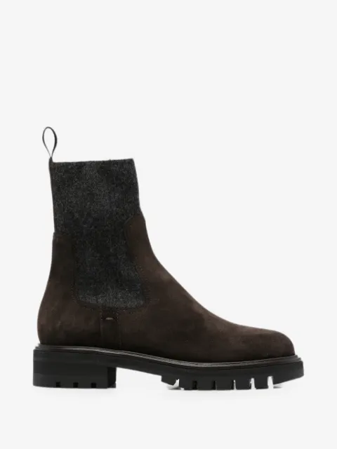 Henderson Baracco Ella suede panelled boots