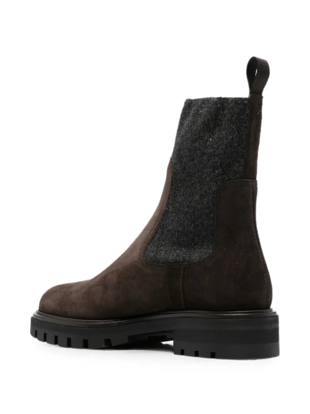 Henderson Baracco Ella suede panelled boots Bruin