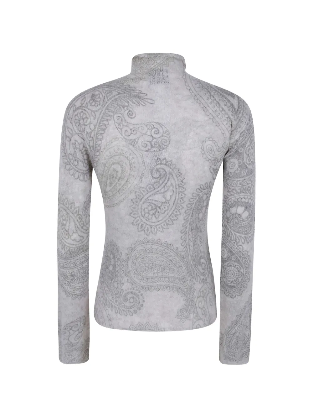 Emporio Armani Alpaca trui met paisley-print Beige