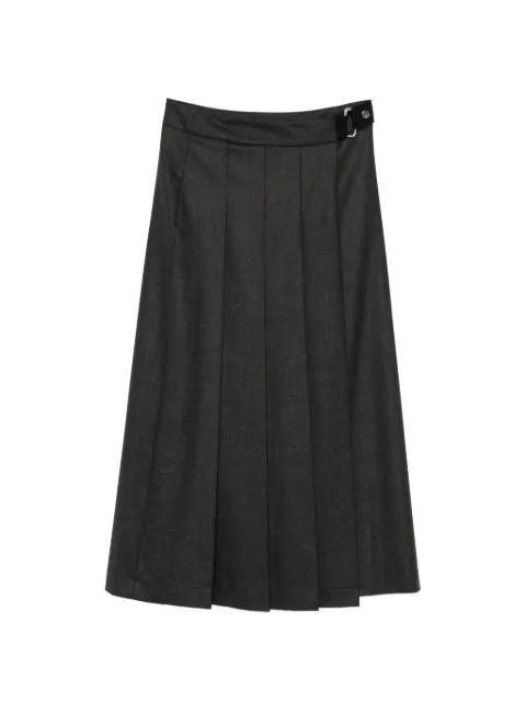 P.A.R.O.S.H. falda midi Ludy con pliegues y hebilla