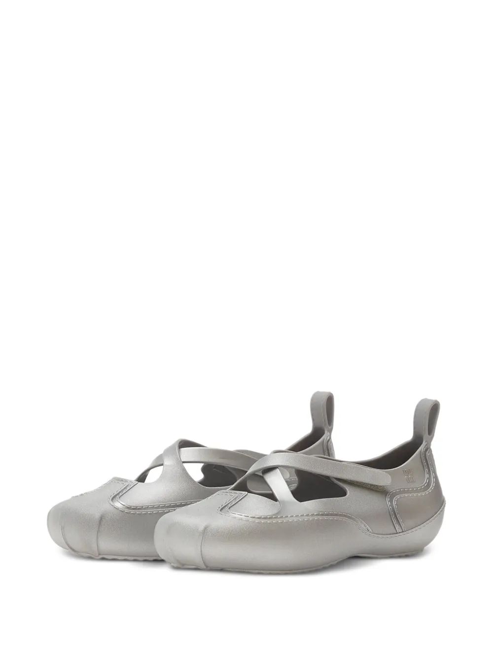 Melissa Aira ballerina's met klittenband Grijs