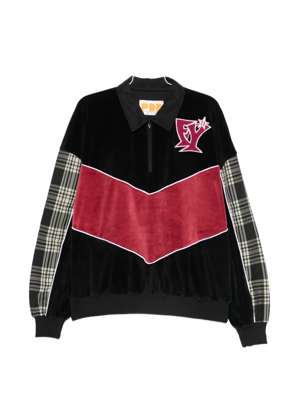PDF panelled polo shirt - Nero