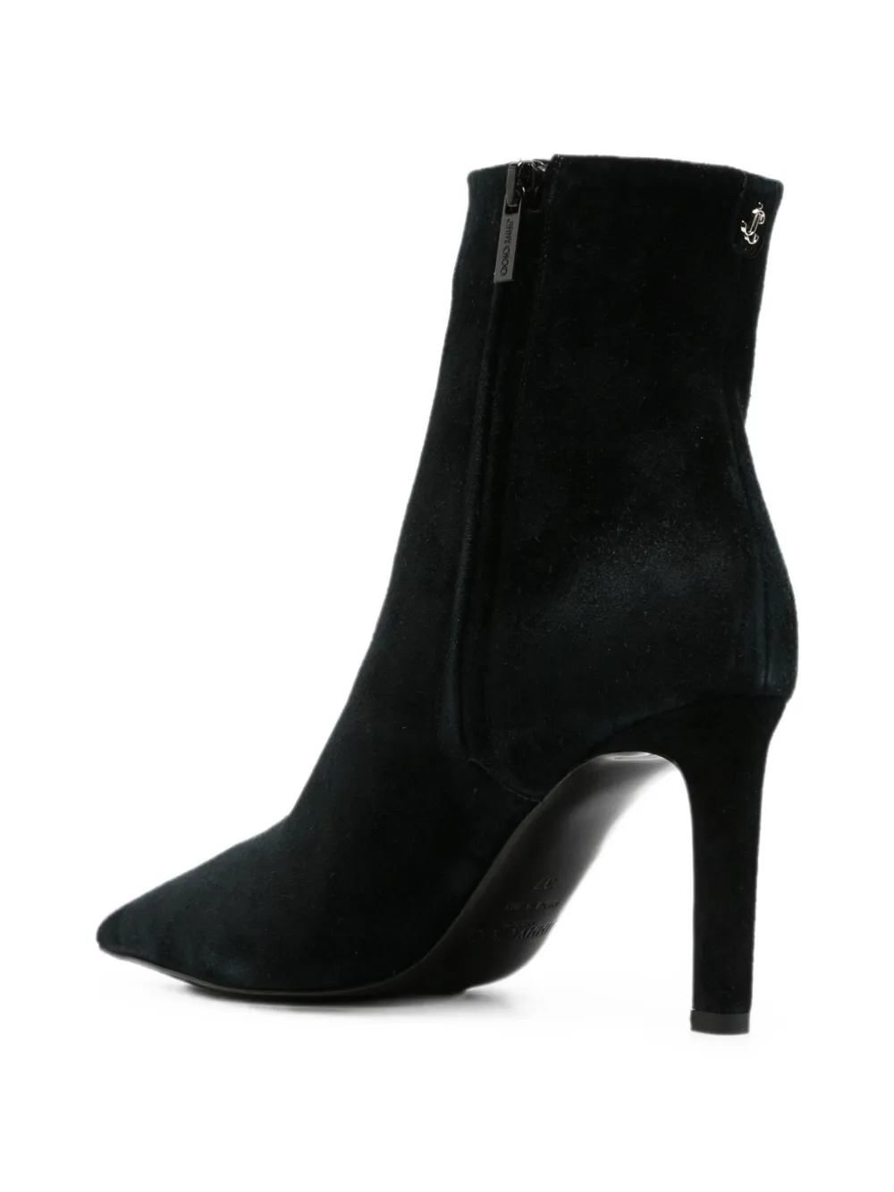 Jimmy Choo Frankie AB enkellaarzen met puntige neus Zwart
