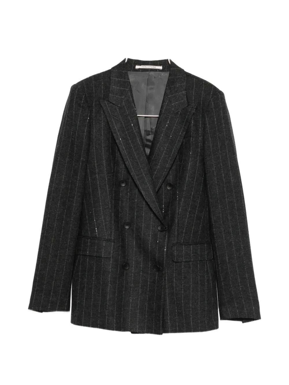 Tagliatore pinstripe sequin-embellished suit - Grau