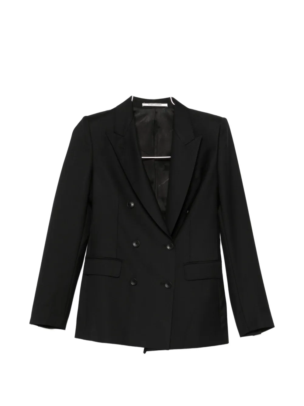 Tagliatore peak-lapel double-breasted suit - Schwarz