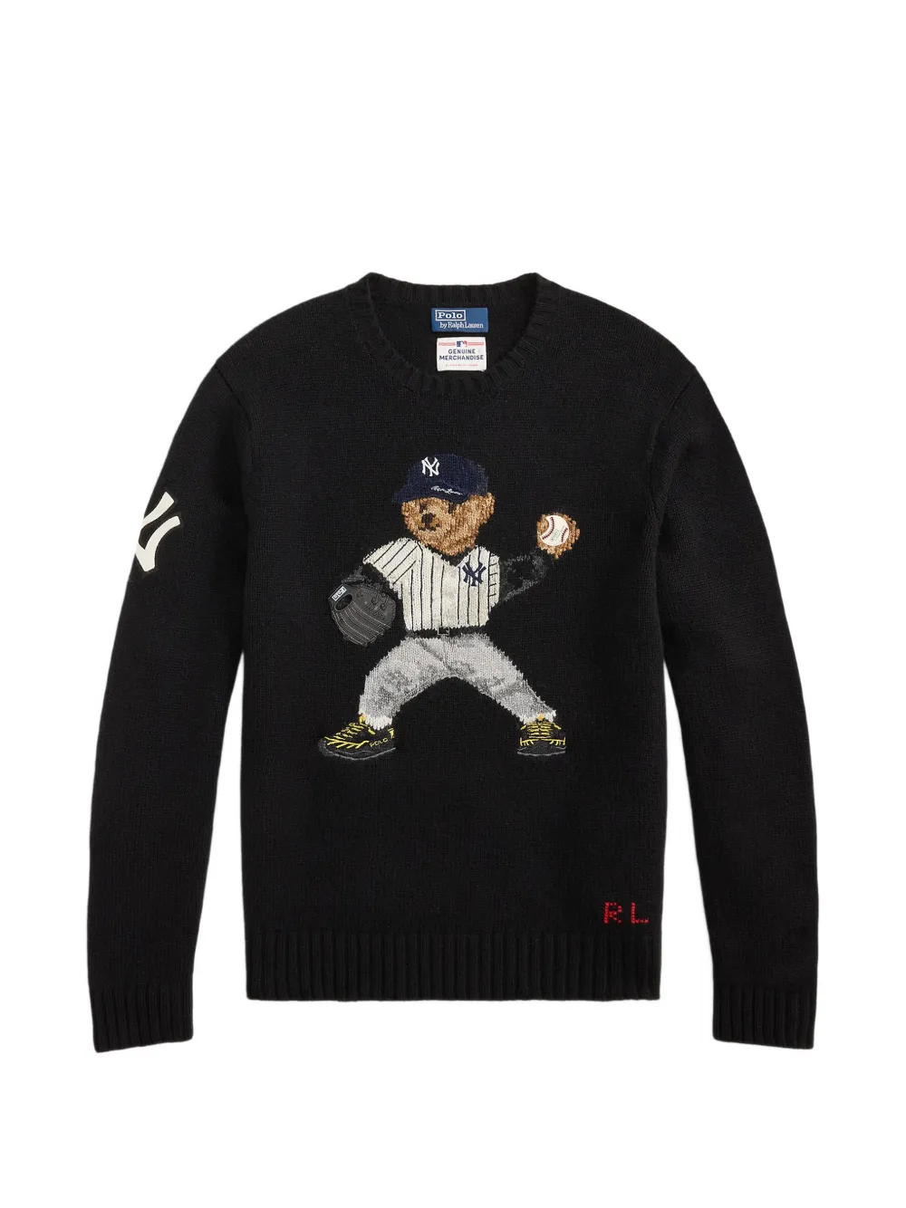 Polo Ralph Lauren x New York Yankees Polo Bear wool sweater - Black