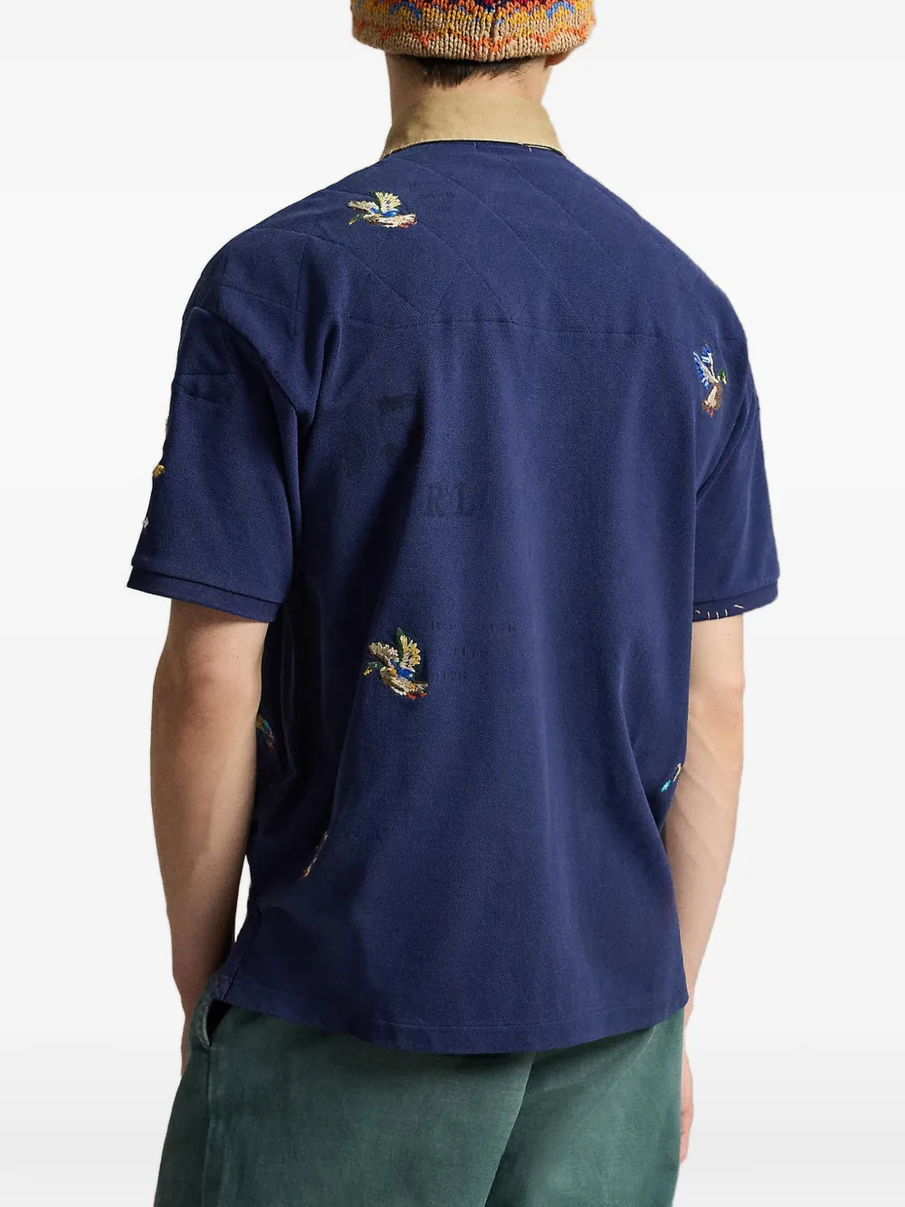 Polo Ralph Lauren Gewatteerd poloshirt met geborduurde eend Blauw