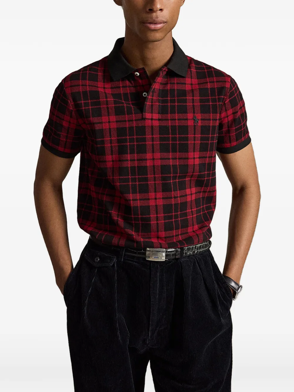 Polo Ralph Lauren Geruit poloshirt Rood