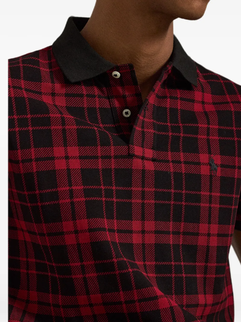 Polo Ralph Lauren Geruit poloshirt Rood