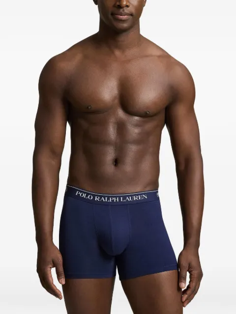 Polo Ralph Lauren logo-waistband pack of three boxer briefs