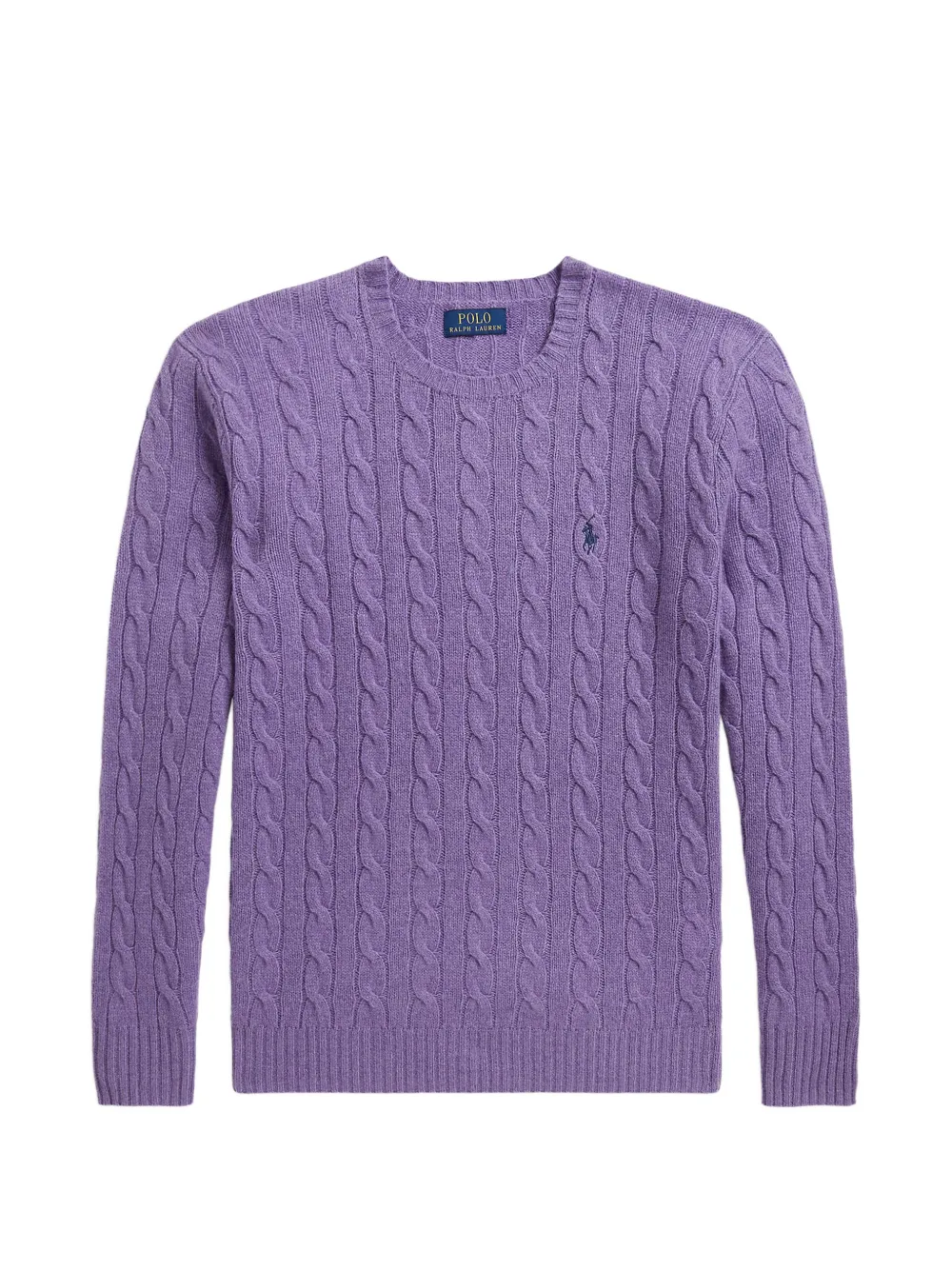 Polo Ralph Lauren Pullover mit Zopfmuster - Violett