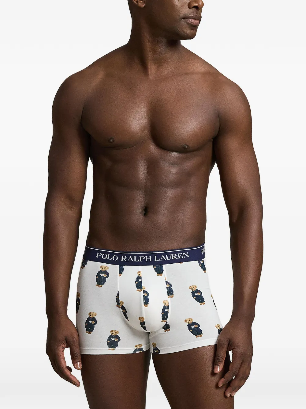 Polo Ralph Lauren Drie stretch-katoenen boxershorts Wit