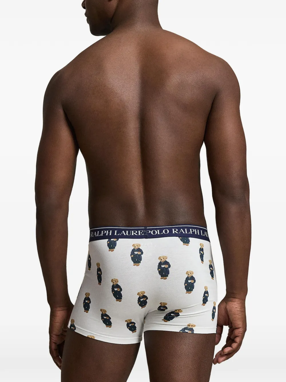 Polo Ralph Lauren Drie stretch-katoenen boxershorts Wit