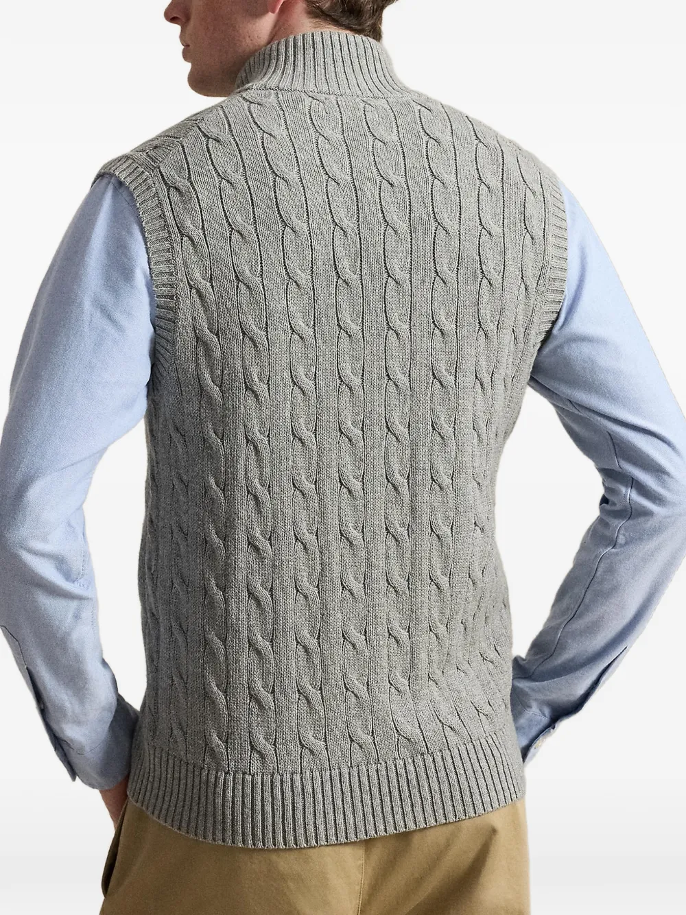 Polo Ralph Lauren Kabelgebreid vest Grijs