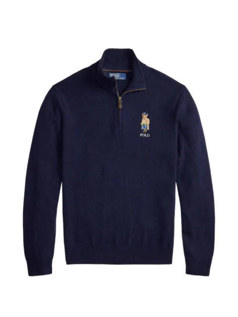 Polo Ralph Lauren Polo Bear wool quarter-zip sweater