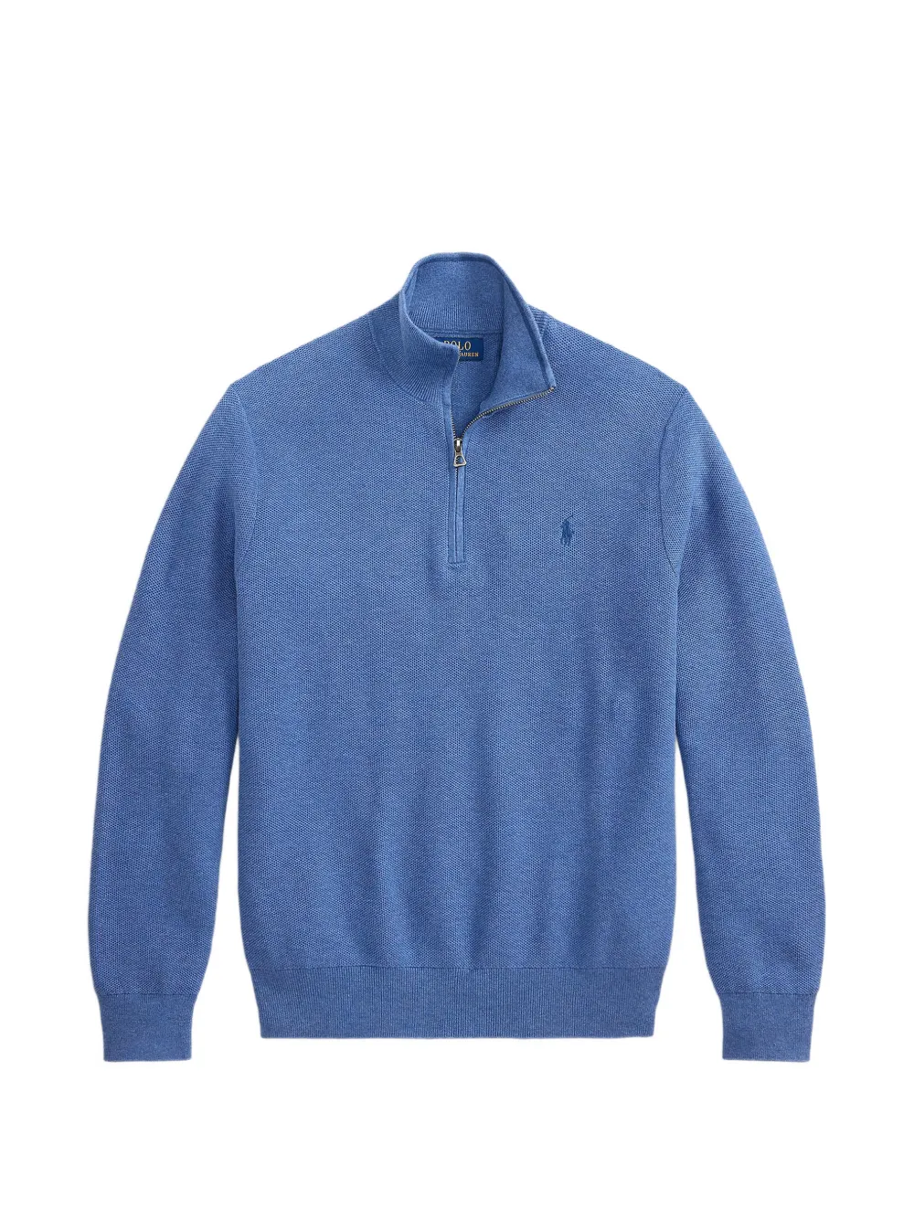 Polo Ralph Lauren Gestrickter Pullover in Mesh-Optik - Blau