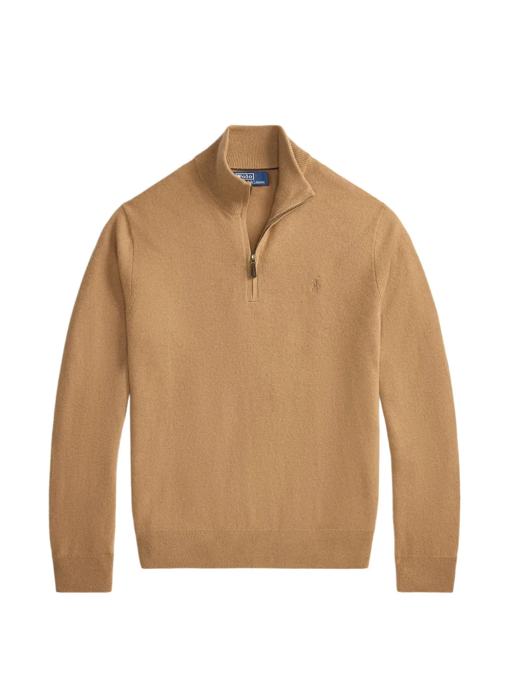 Polo Ralph Lauren Pullover mit kurzem Reißverschluss - Braun