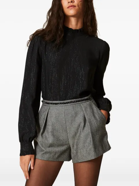 TWINSET silk blend jacquard blouse