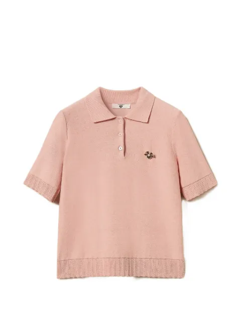 TWINSET polo shirt with brooch