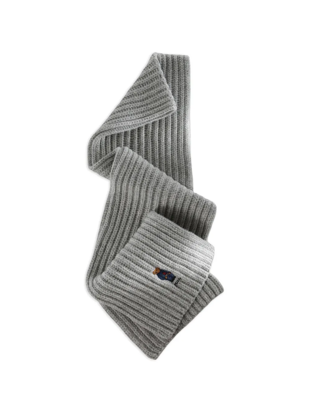 Polo Ralph Lauren Polo Bear geribbelde sjaal Grijs