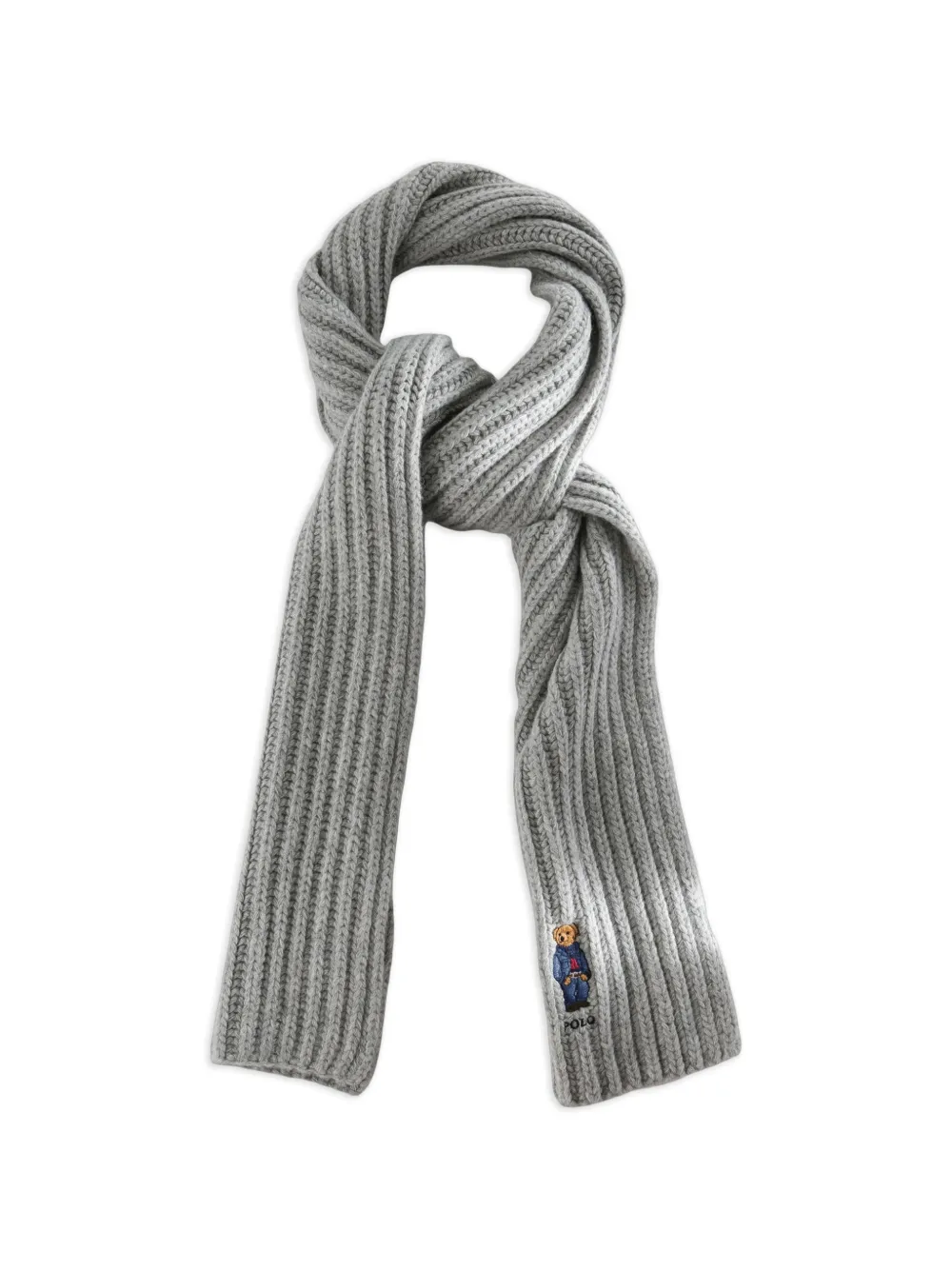 Polo Ralph Lauren Polo Bear ribbed scarf - Grau