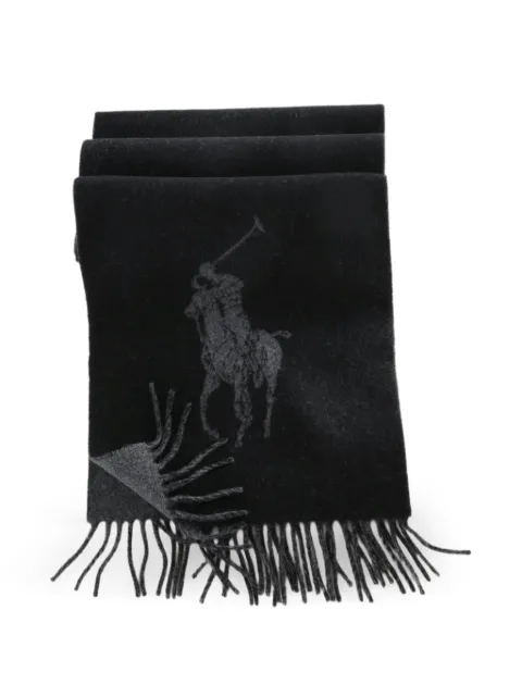 Polo Ralph Lauren Pony motif fringed scarf