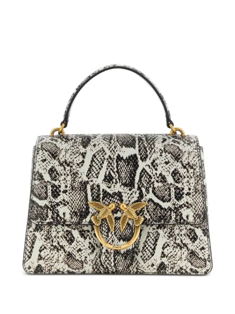 PINKO bolsa de mano Love Bag con efecto de piel de pitón