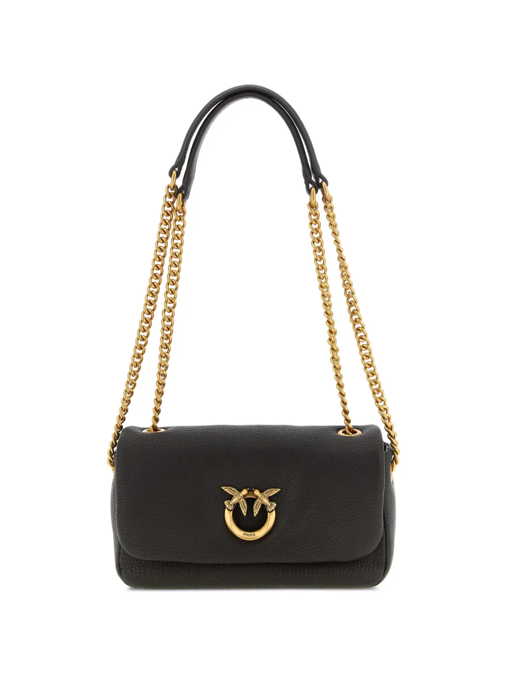 PINKO Love Bag leather crossbody bag - Braun