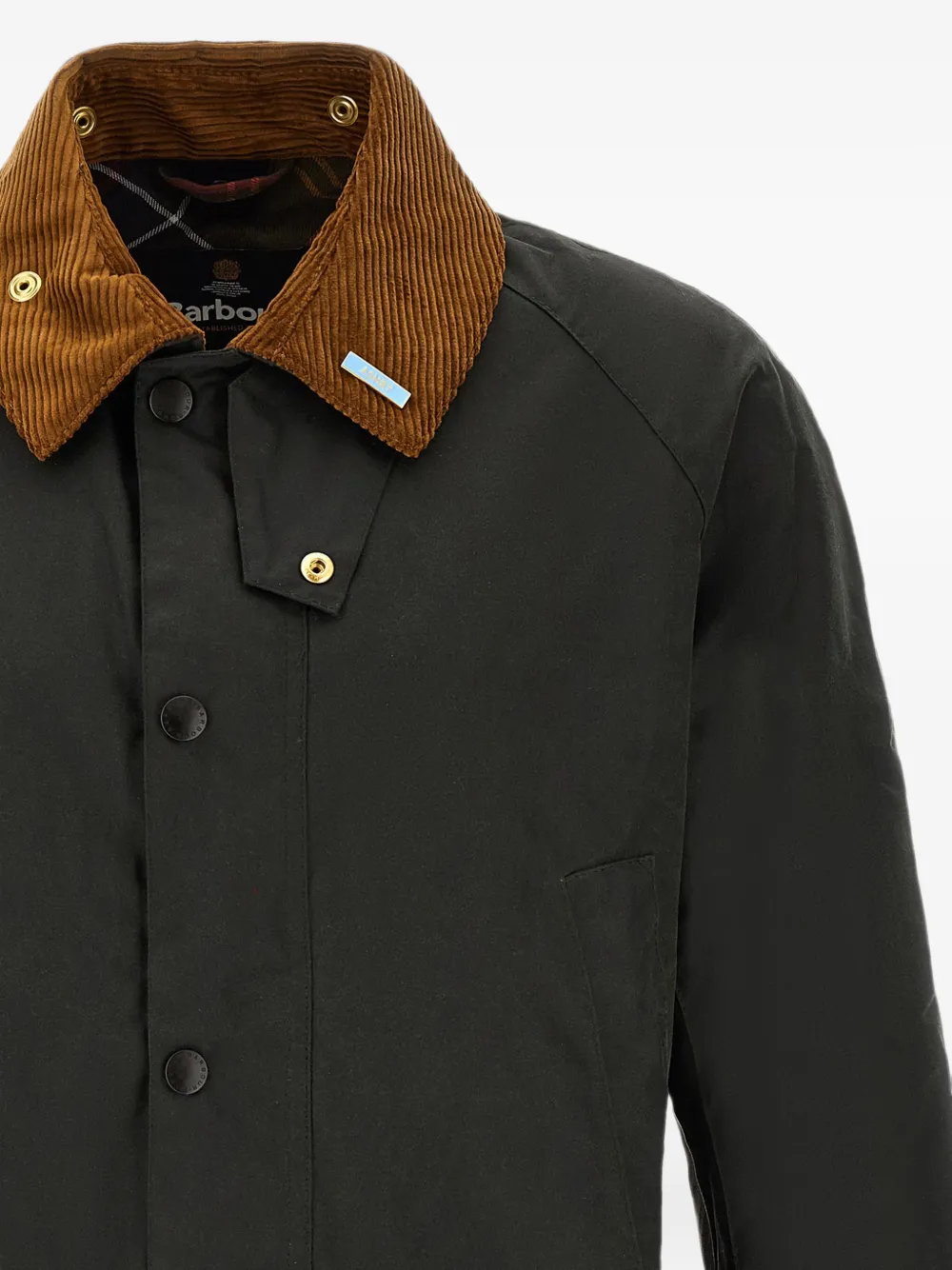 Barbour Icons Ashby gewaxt jack Groen
