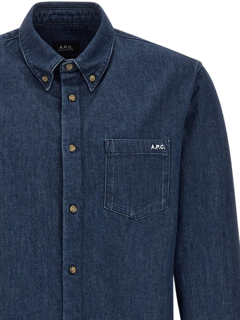 A.P.C. New Greg overhemd Blauw
