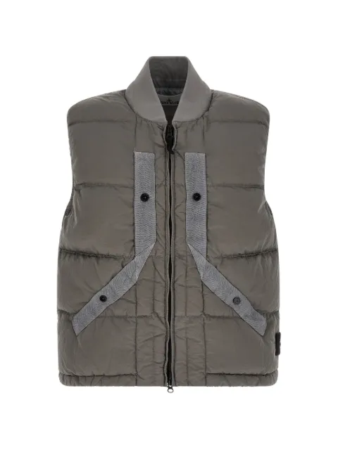 Stone Island quilted crinkled-effect gilet