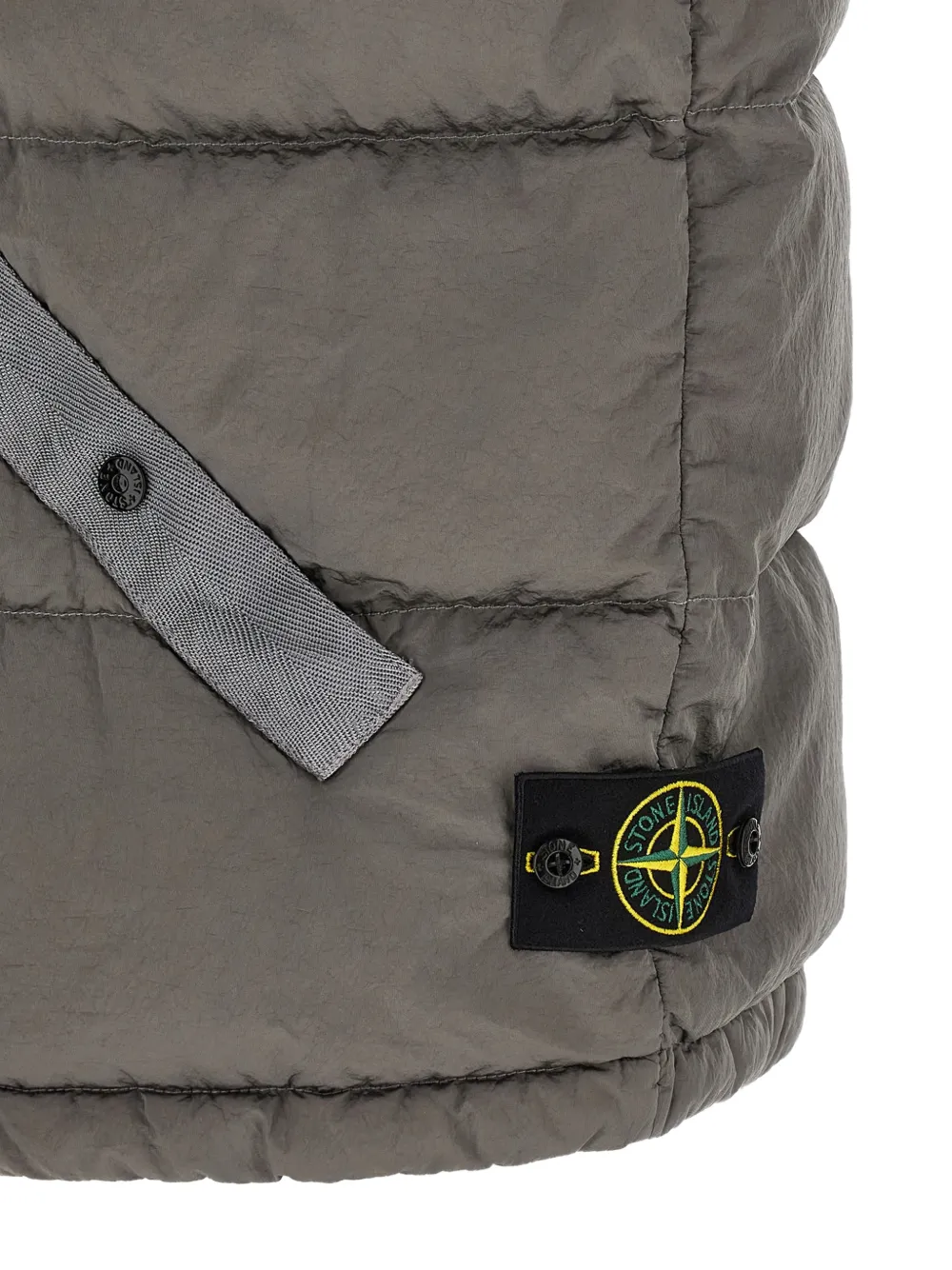 Stone Island Gewatteerde bodywarmer met gekreukt effect Grijs