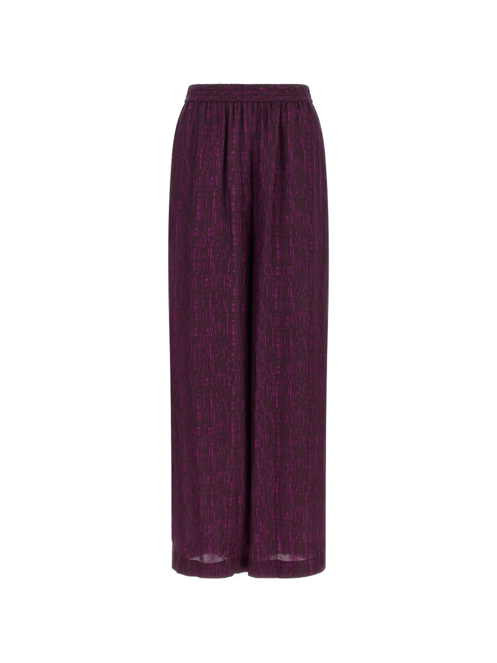 Gianluca Capannolo Claudia abstract-pattern elasticated-waist palazzo pants - Viola