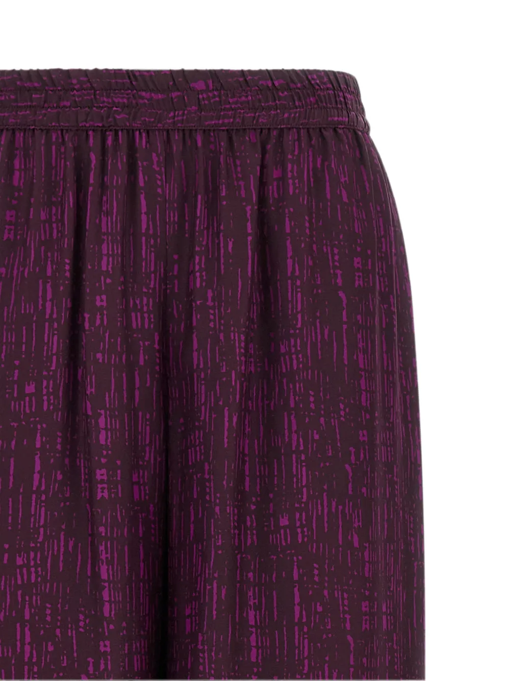 Gianluca Capannolo Claudia palazzo broek met elastische taille en abstract patroon Paars