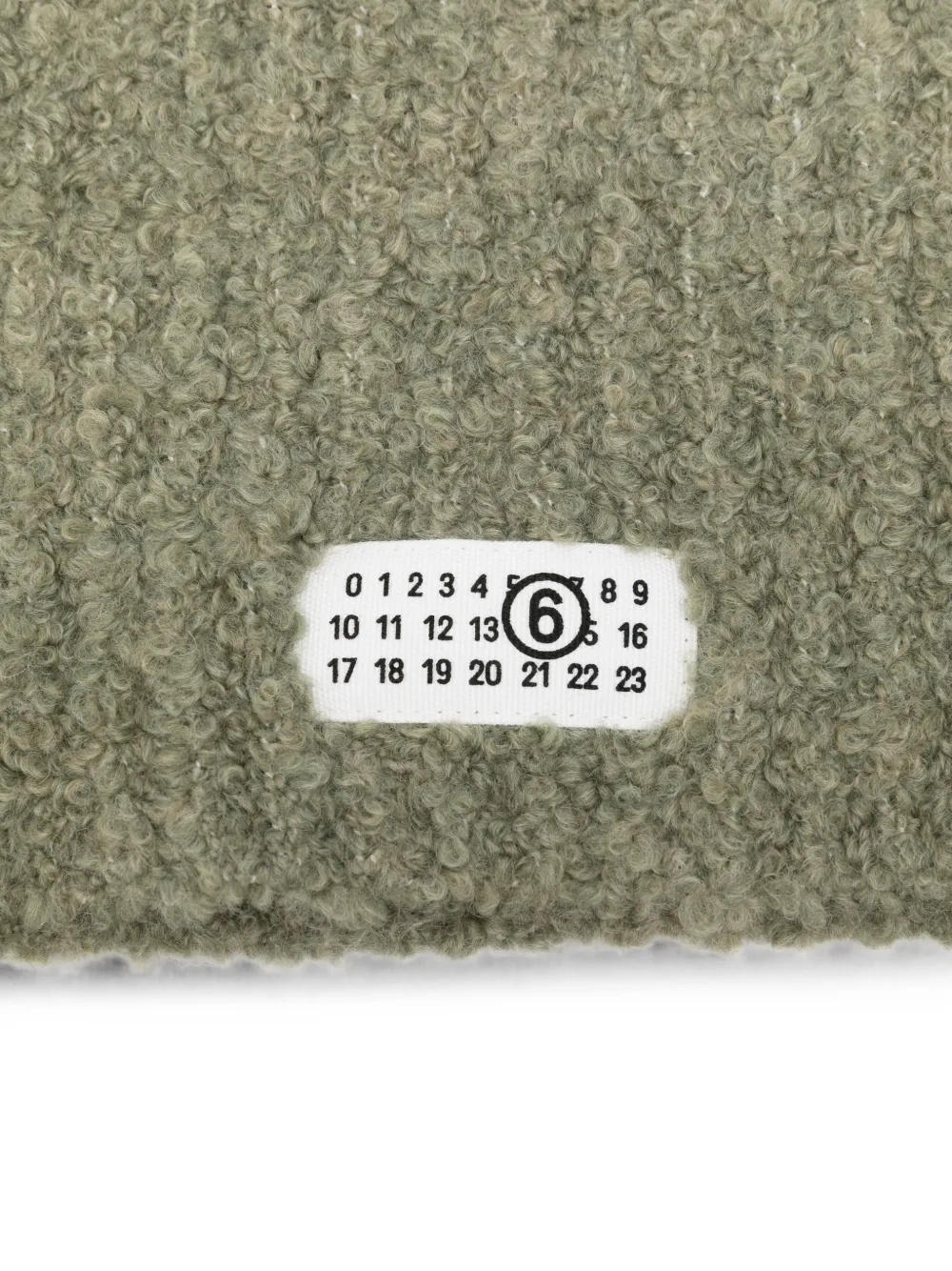 MM6 Maison Margiela Bivakmuts met logopatch Groen