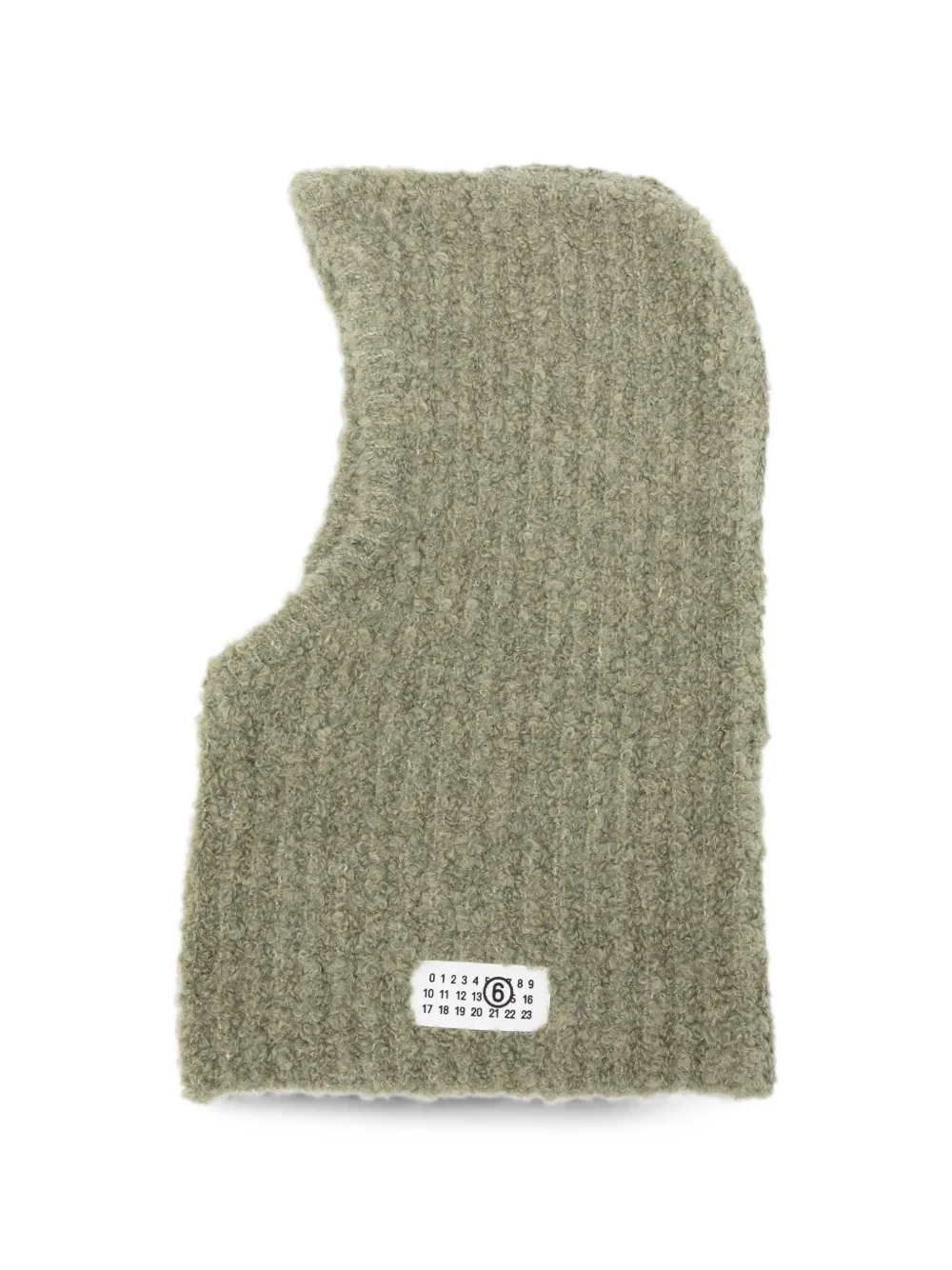 MM6 Maison Margiela logo-patch balaclava - Verde