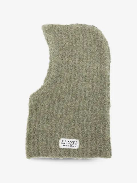 MM6 Maison Margiela logo-patch balaclava