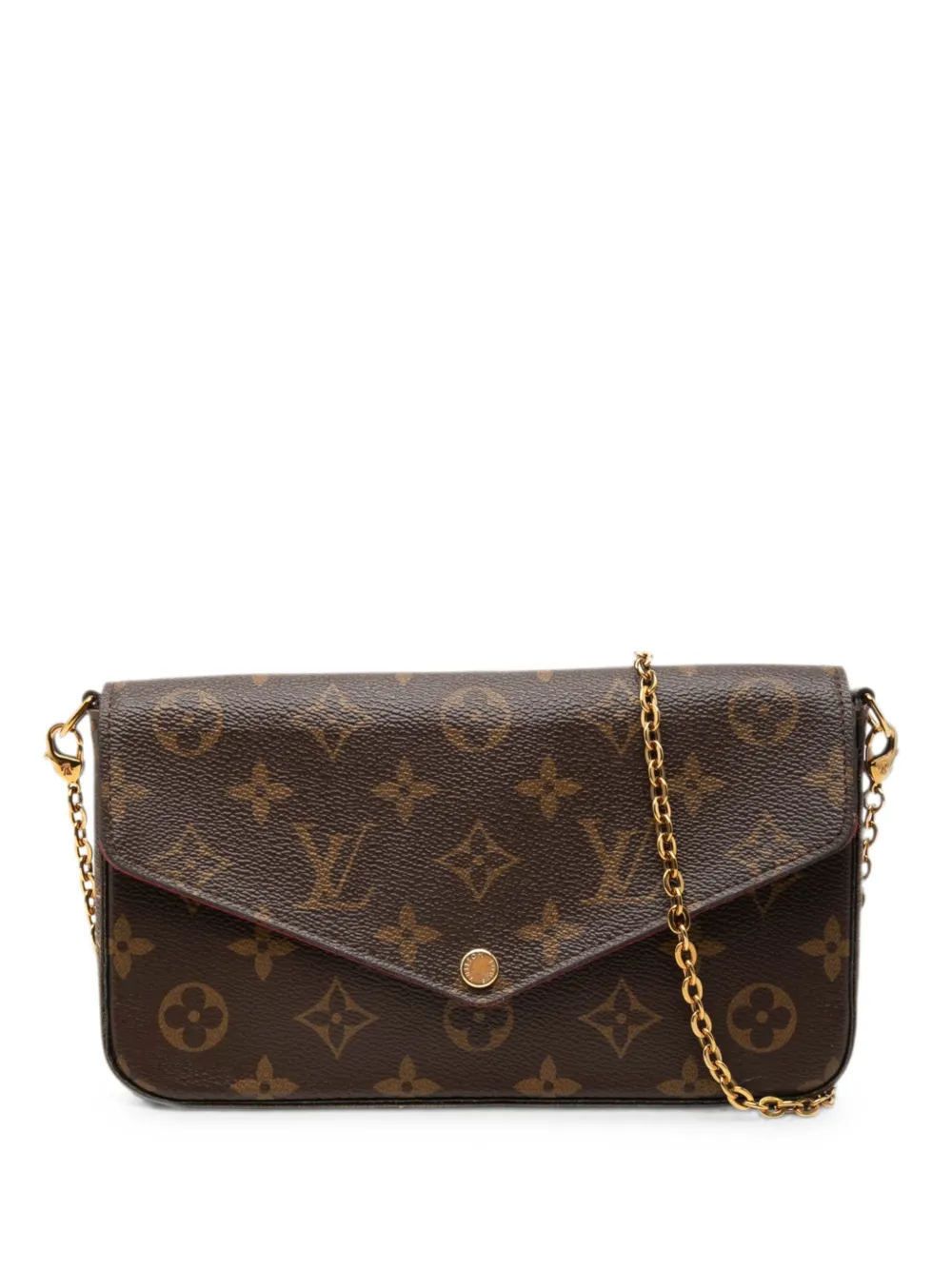 Louis Vuitton Pre-Owned 2017 Monogram Pochette Felicie crossbody bag - Marrone