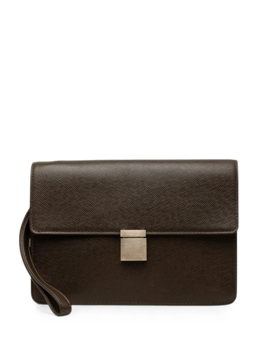 Louis Vuitton Pre-Owned 2005 Taiga Selenga clutch bag - Marrone