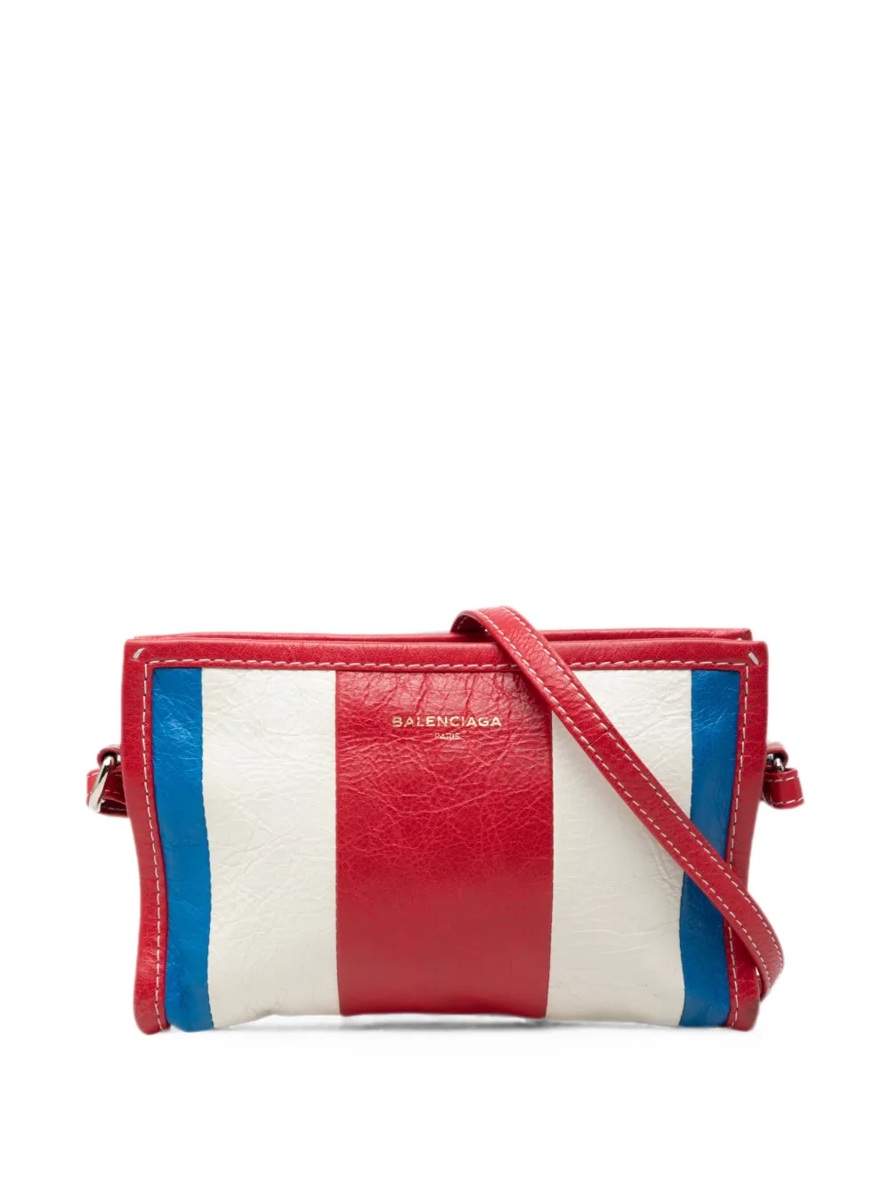 Balenciaga Pre-Owned 2018-2026 Lambskin Bazar crossbody bag - Multicolore