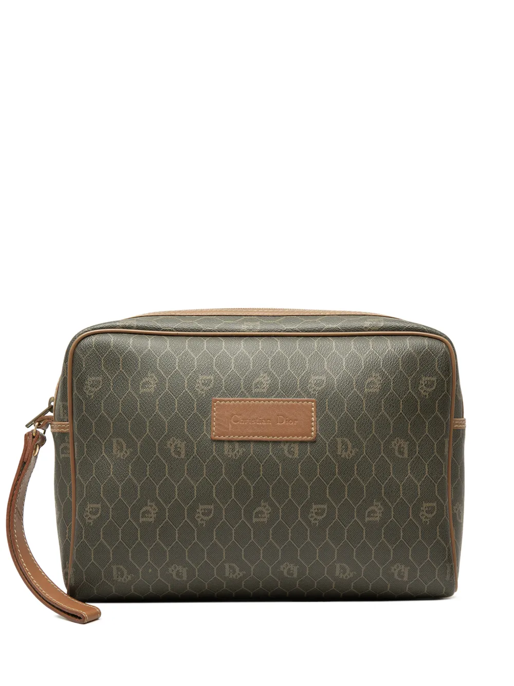 Christian Dior Pre-Owned 20th Century Honeycomb Coated Canvas clutch bag - Schwarz