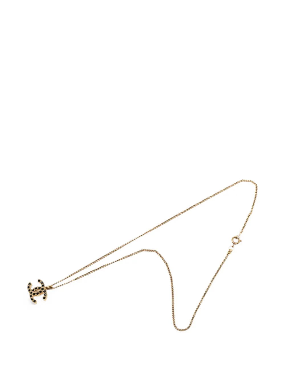CHANEL Pre-Owned Collana con pendente CC 2001 - Oro