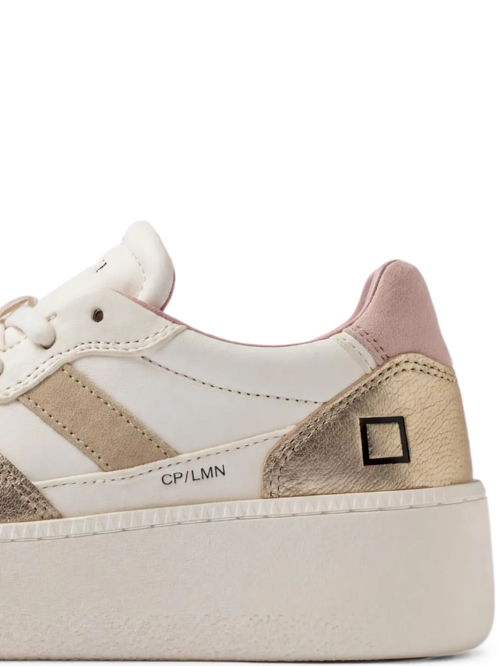 D.A.T.E. Court sneakers met plateauzool Beige