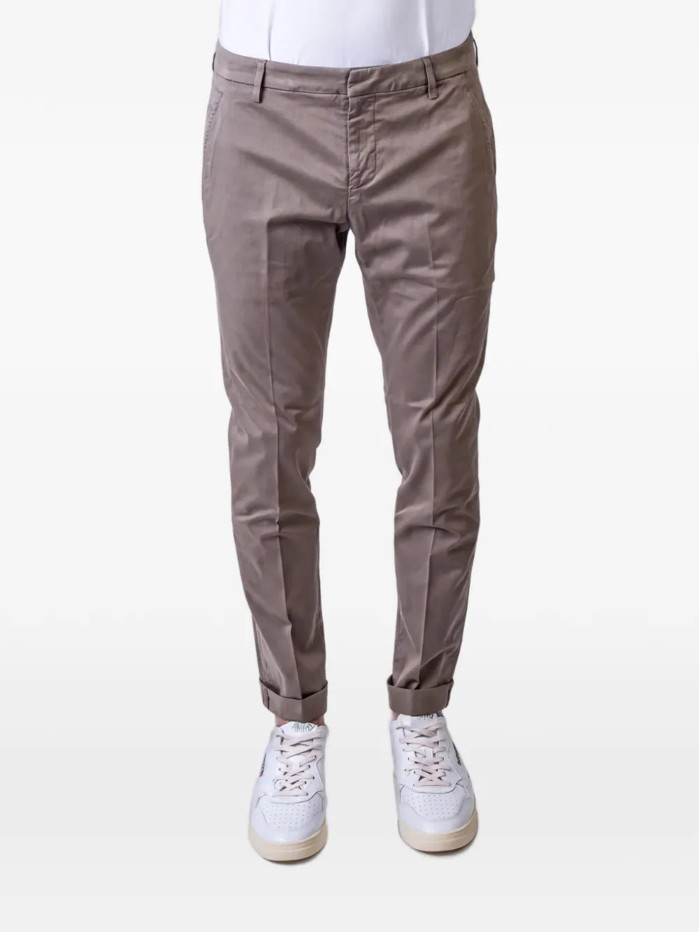 DONDUP Gaubert slim-fit turn-up trousers - Braun